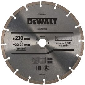   DeWalt szegmentált gyémánt vágótárcsa 230 mm / DT3731-QZ
