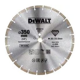   DeWalt szegmentált gyémántszemcsés vágótárcsa 350 mm/25.4 mm / DT40213-QZ