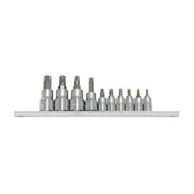   HANS 1/4+3/8 Torx bit-dugókulcsfej klt. 10r. TX10-TX55 56024-10