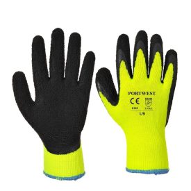 Munkavédelmi kesztyű A143 sárga thermal soft grip 8/M