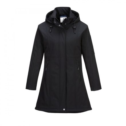 Munkavédelmi kabát fekete Carla TK42BK Softshell